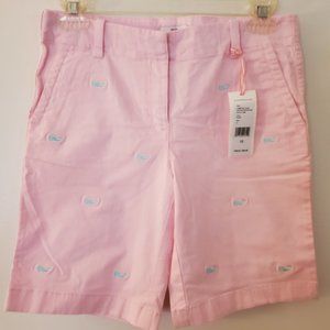 Vineyard Vines Girls Pink Whale Shorts Size 12